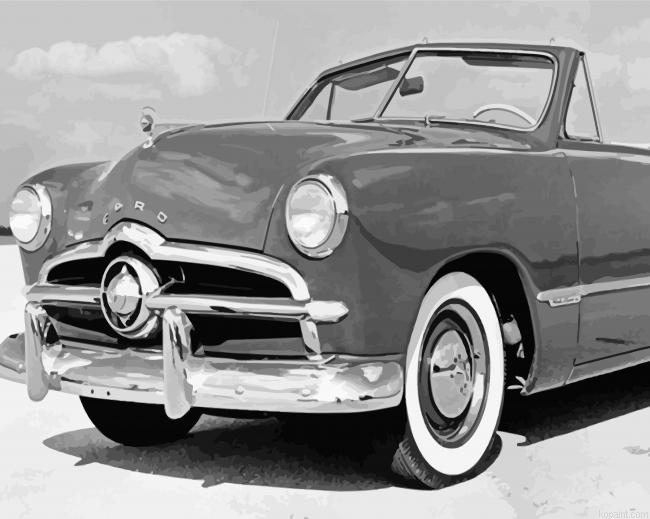 1949 Ford Convertible Car Painting By Numberss.png
