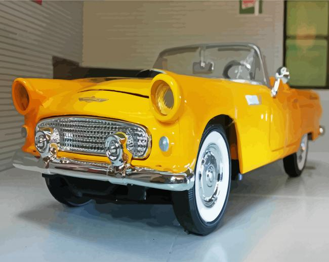 1956 Yellow Thunderbird Painting By Numberss.png