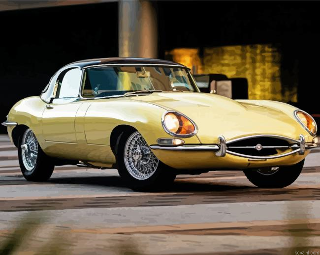 1965 Jaguar Xke Car Painting By Numberss.png