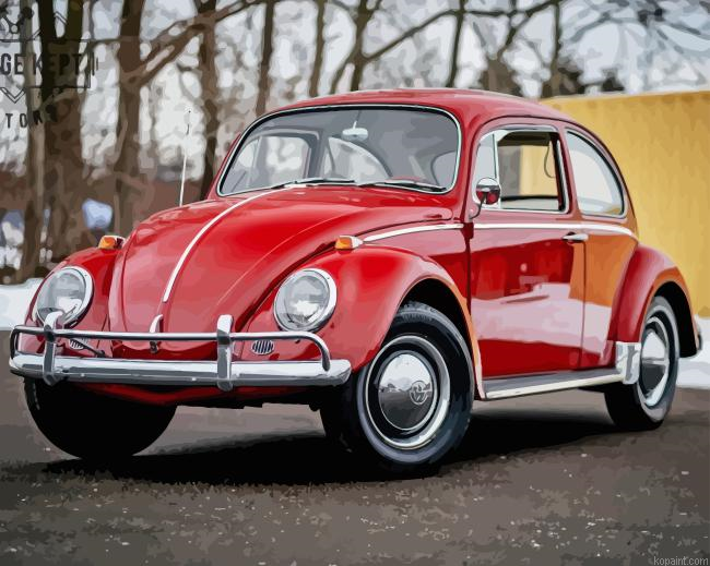 1965 Red Vw Beetle Painting By Numberss.png