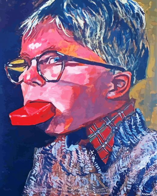 A Christmas Story Character Painting By Numberss.png