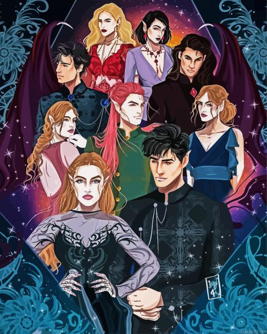 A Court Of Thorns And Roses Art Painting By Numberss.png