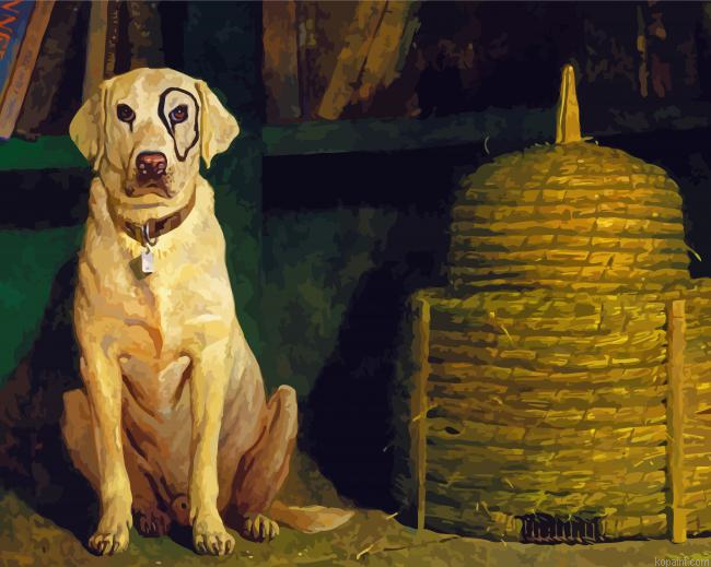 A Dog By Jamie Wyeth Painting By Numberss.png