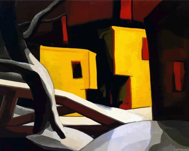 A Light Yellow Oscar Bluemner Painting By Numberss.png