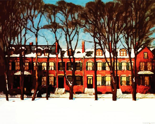 A Row Of Houses Lawren Harris Painting By Numberss.png