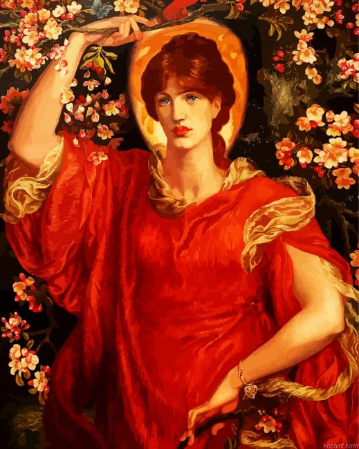A Vision Of Fiammetta Rossetti Painting By Numberss.png