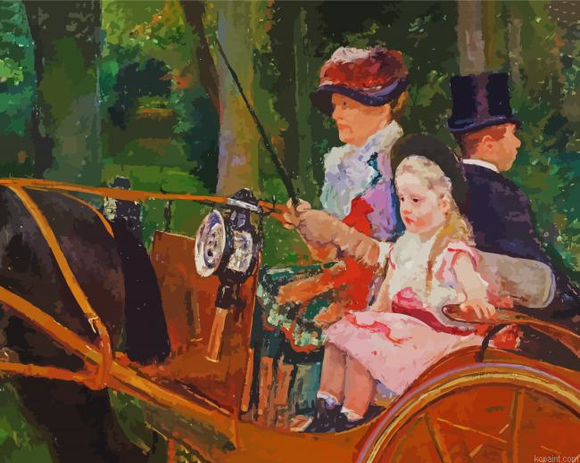 A Woman And A Girl Driving Painting By Numberss.png