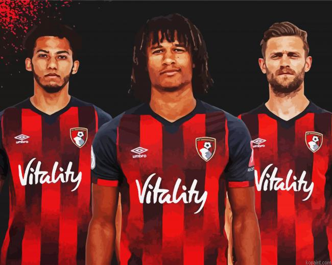 Afc Bournemouth Footballers Painting By Numberss.png