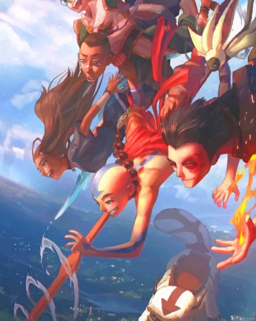 Aang Avatar The Last Airbender New Painting By Numberss.png