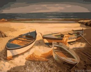 Abandoned Fishing Boats Painting By Numberss.png