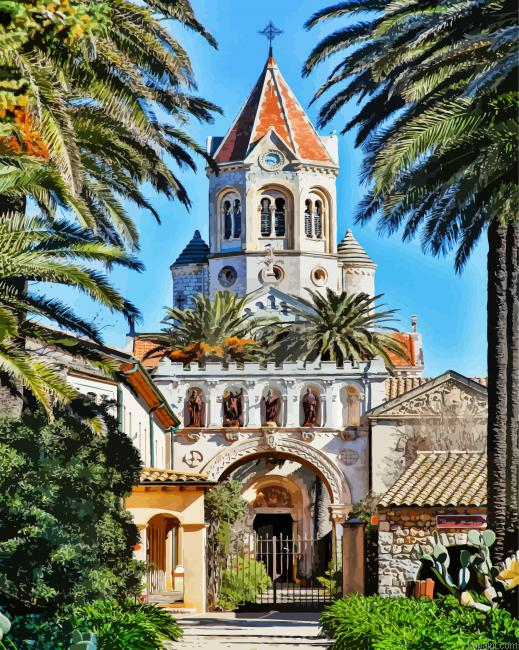 Abbaye De Lerins Cannes France Painting By Numberss.png