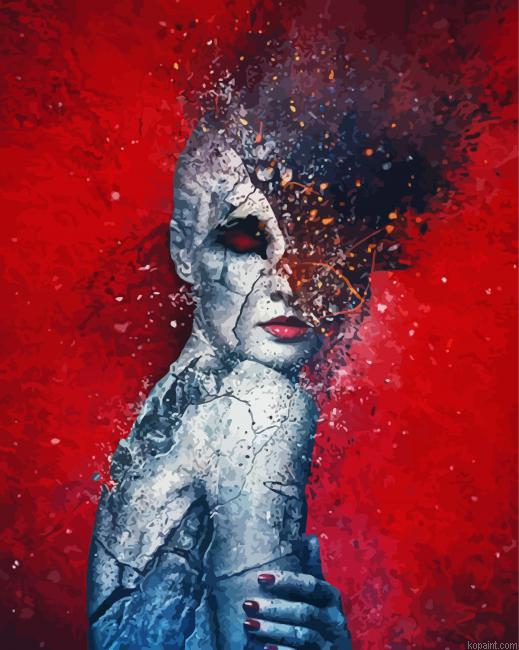 Abstarct Broken Girl Painting By Numberss.png