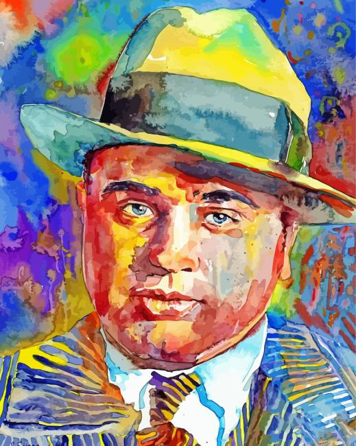 Abstract Al Capone Painting By Numberss.png