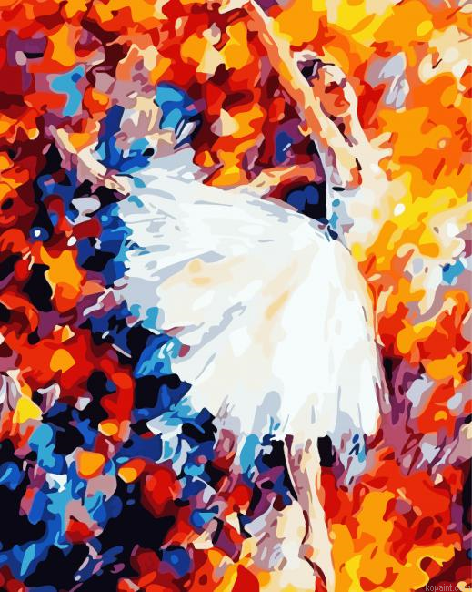 Abstract Ballerina In Moonlight Painting By Numberss.png