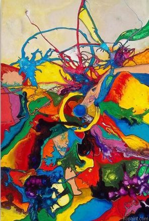 Abstract Color Collision Painting By Numberss.png