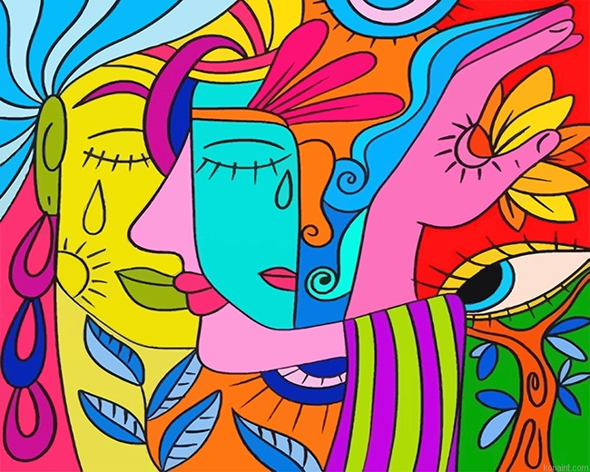 Abstract Colorful Art New Painting By Numberss.png