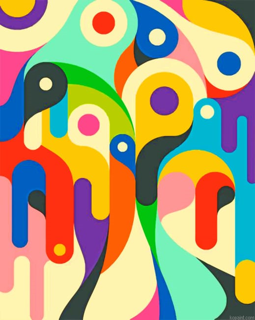 Abstract Colors Mix Up Colorful Painting By Numberss.png