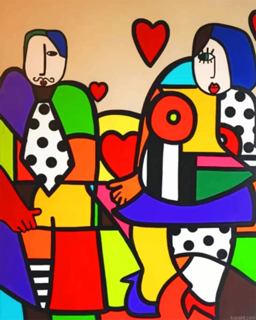 Abstract Couple Colorful Painting By Numberss.png