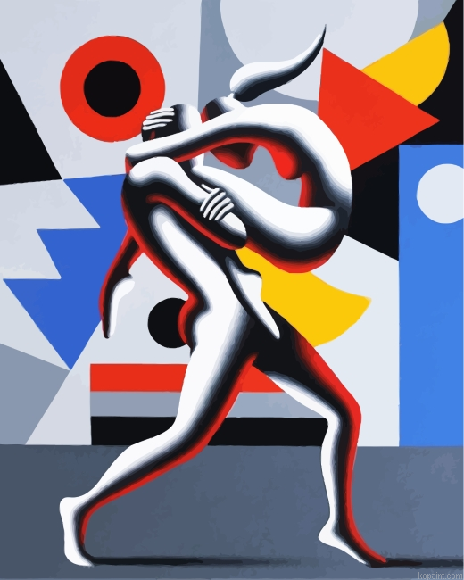 Abstract Dancer Painting By Numberss.png