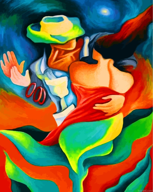 Abstract Dancers Art Painting By Numberss.png