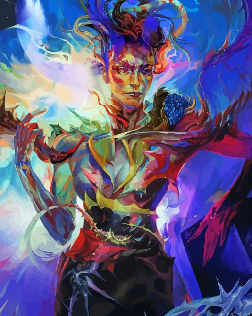 Abstract Dishonored Caracter Painting By Numberss.png