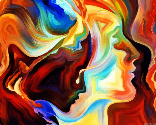 Abstract Faces Art Painting By Numberss.png