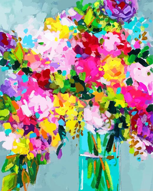 Abstract Flowers Painting By Numberss.png