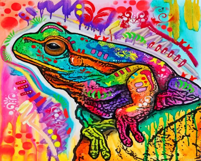 Abstract Frog Painting By Numberss.png