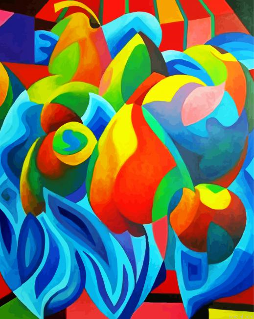 Abstract Fruit Still Life Painting By Numberss.png