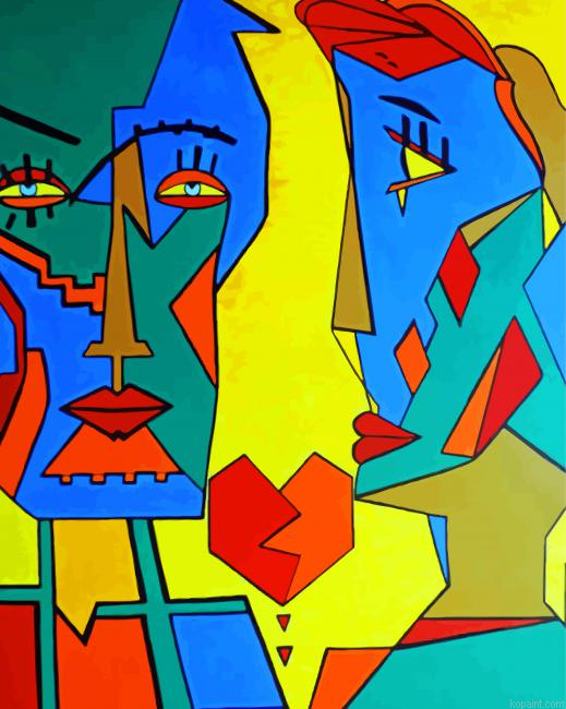 Abstract Heartbreak Art Painting By Numberss.png