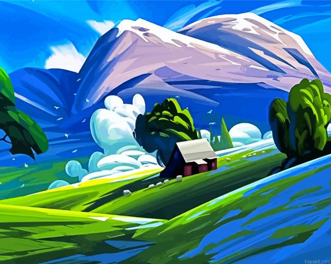 Abstract Hills Painting By Numberss.png
