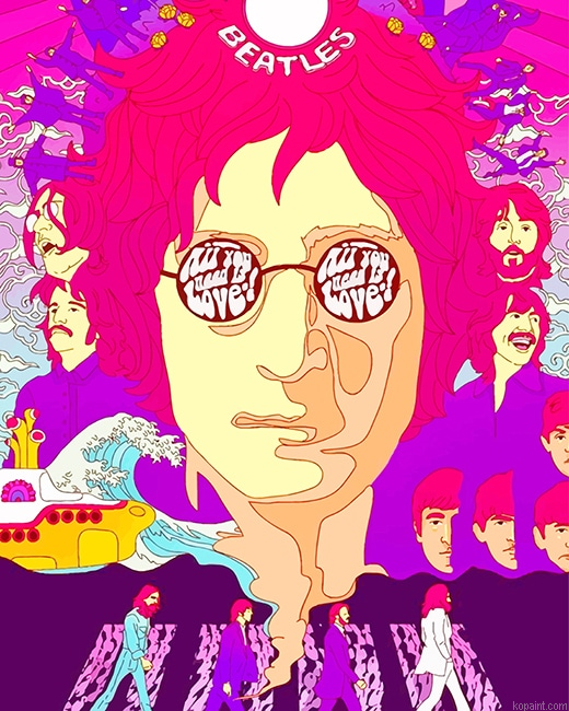 Abstract John Lennon New Painting By Numberss.png