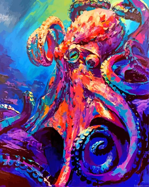 Abstract Kraken Painting By Numberss.png