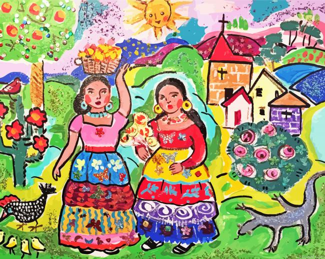 Abstract Latin Art Painting By Numberss.png