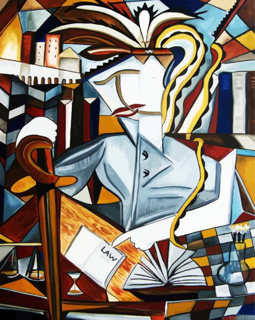 Abstract Lawyer Art Painting By Numberss.png