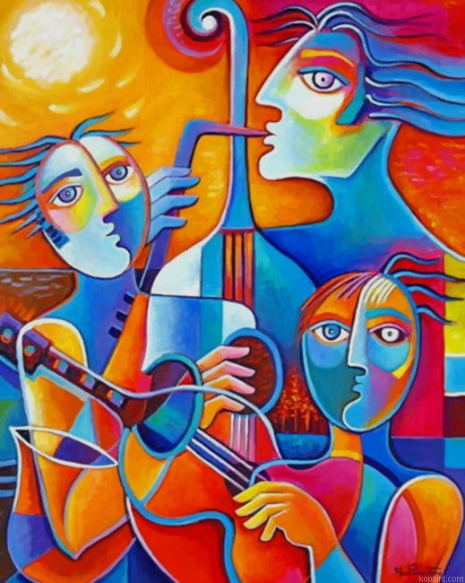 Abstract Musicians New Painting By Numberss.png