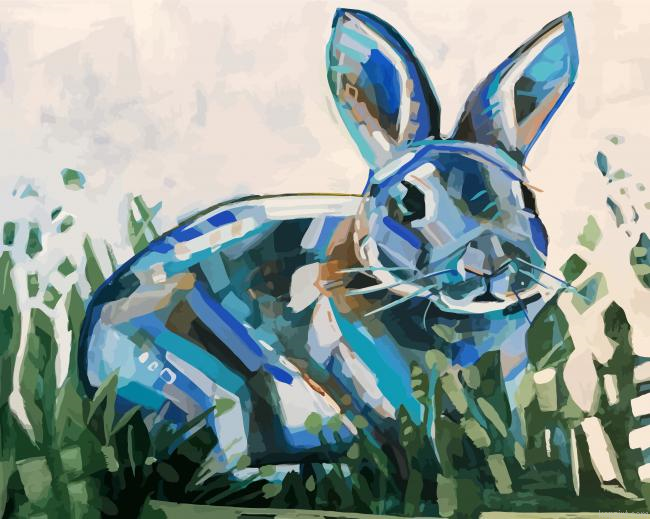 Abstract Rabbit Art Painting By Numberss.png