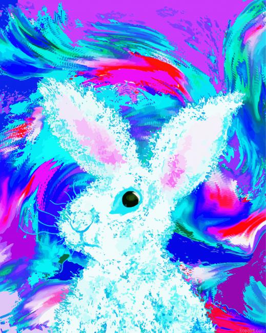 Abstract Rabbit Painting By Numberss.png