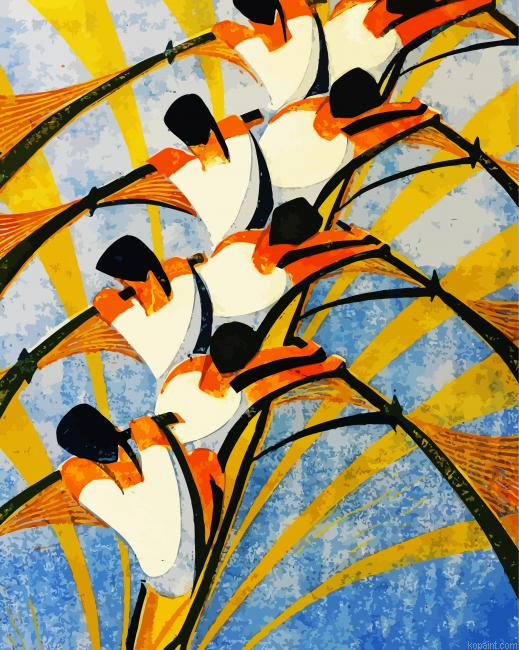 Abstract Rowers Painting By Numberss.png