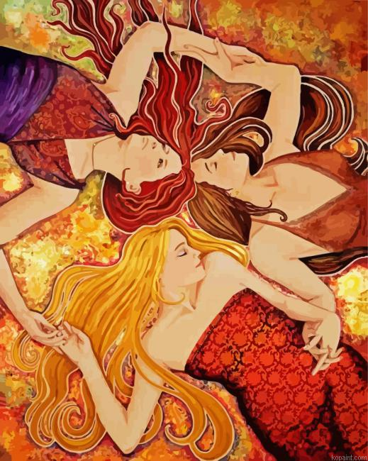 Abstract Sisterhood Art Paint By Numbers