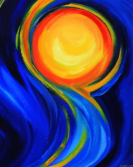 Abstract Sunshine Painting By Numberss.png