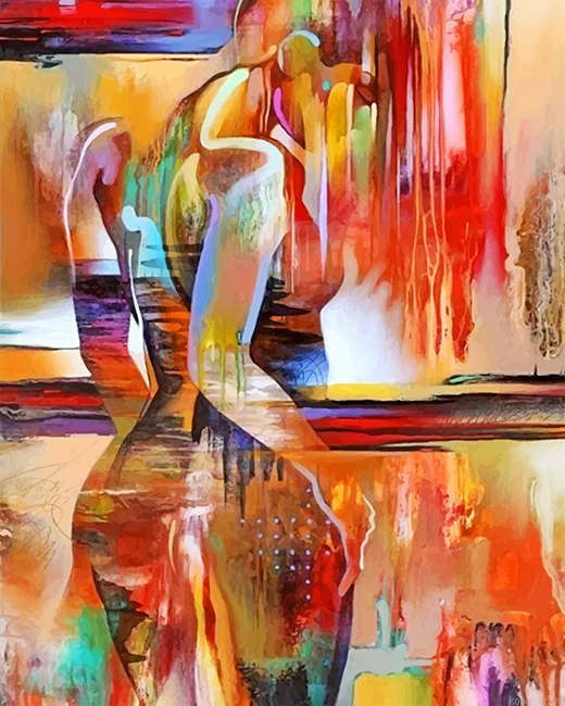 Abstract Woman Body Painting By Numberss.png