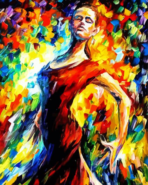 Abstract Woman Dancing Painting By Numberss.png