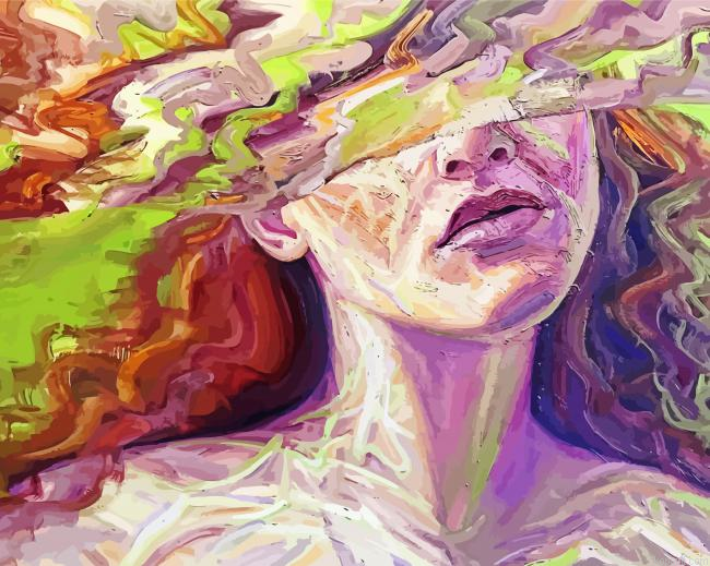 Abstract Woman In Water Painting By Numberss.png
