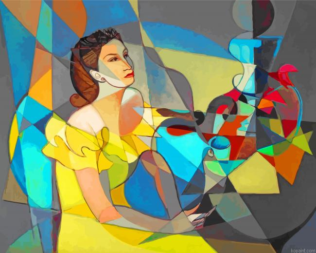 Abstract Woman Painting By Numberss.png