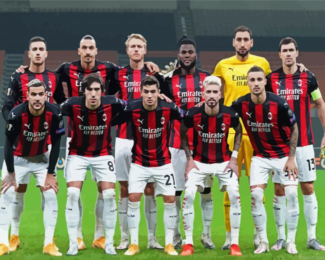 Ac Milan Football Club Team Painting By Numberss.png