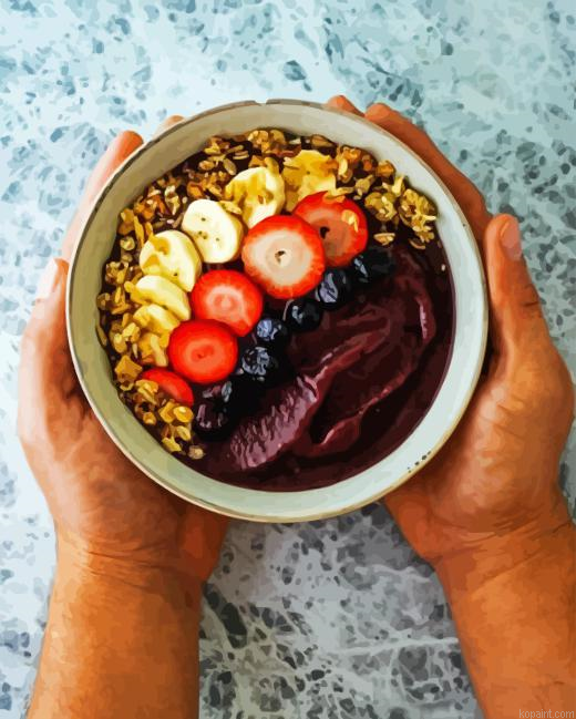 Acai Bowl With Fruits Painting By Numberss.png