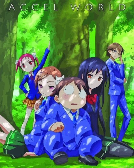 Accel World Poster Painting By Numberss.png