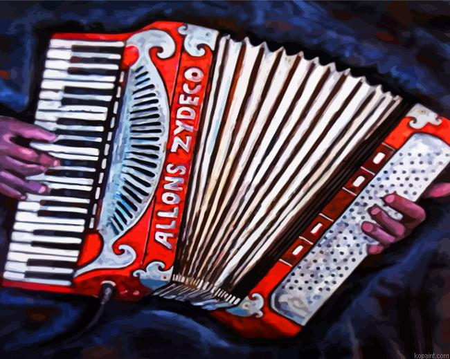 Accordian Music Painting By Numberss.png