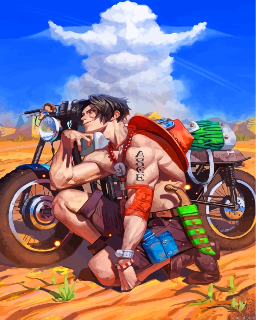 Ace One Piece Painting By Numberss.png
